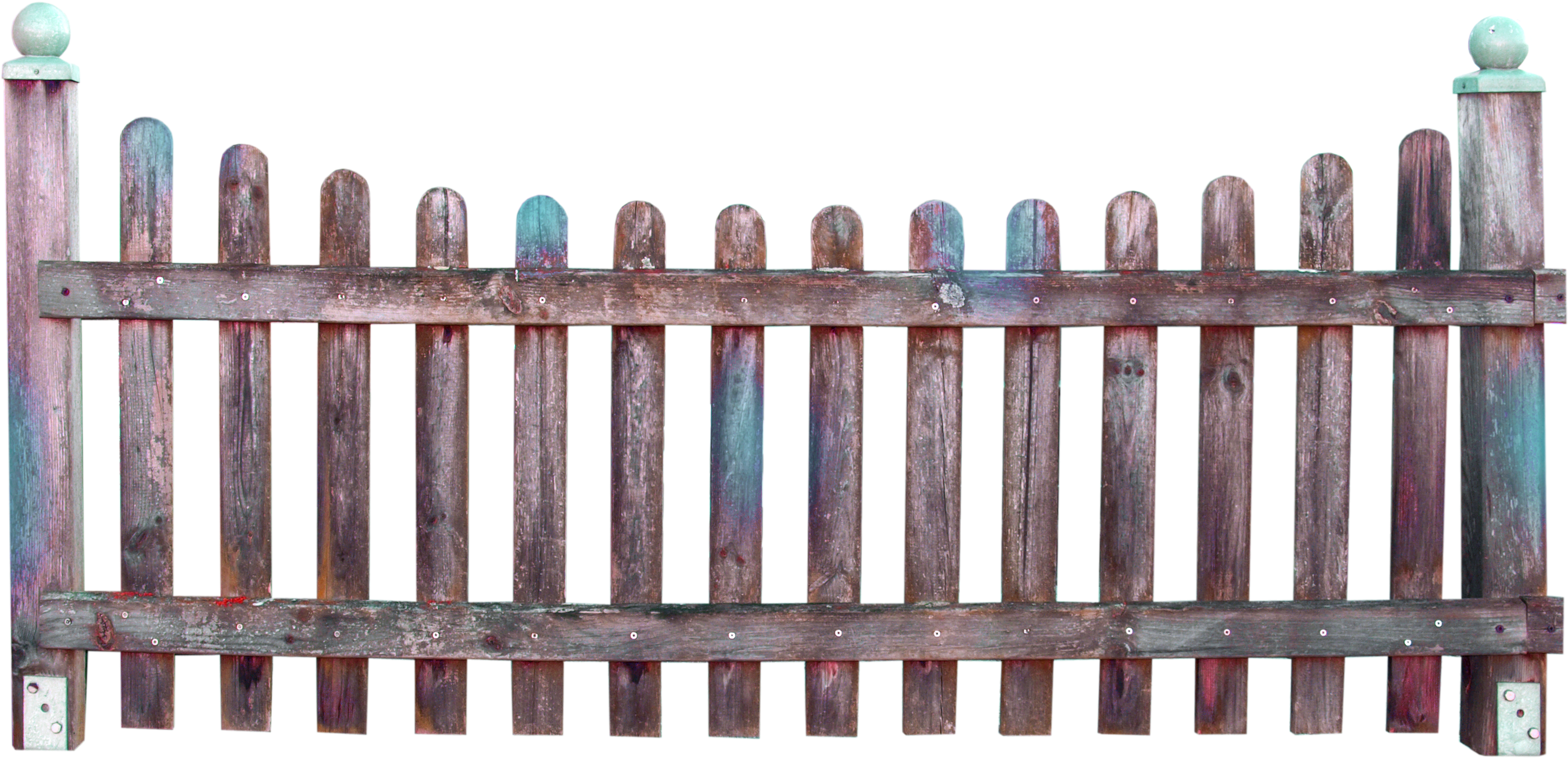 Fencing Clipart Old Fence (2921x1422), Png Download