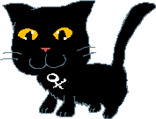 Random Image From User - Black Cat (600x600), Png Download