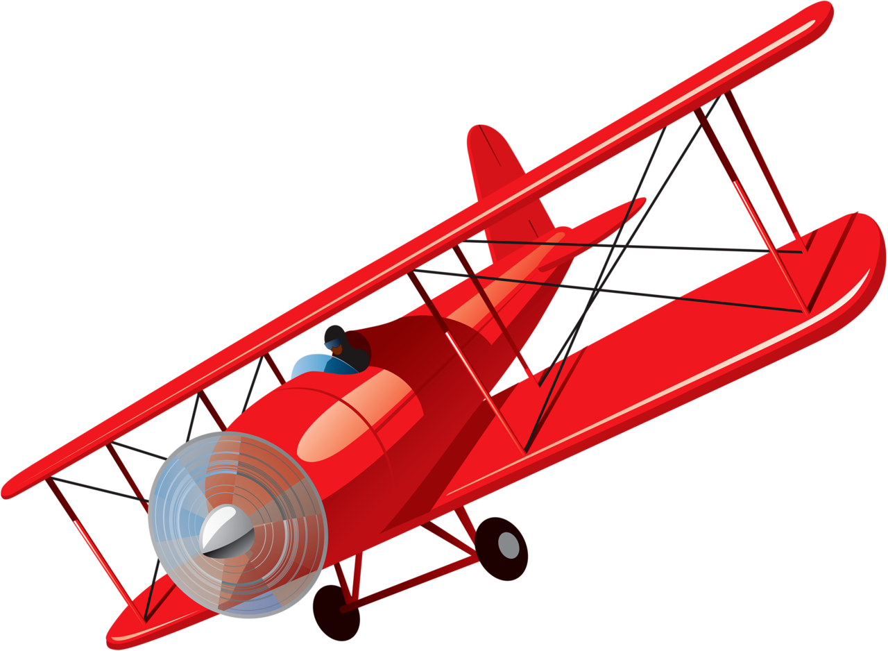 Фото, Автор Soloveika На Яндекс - Airplane Clipart Red (1280x938), Png Download