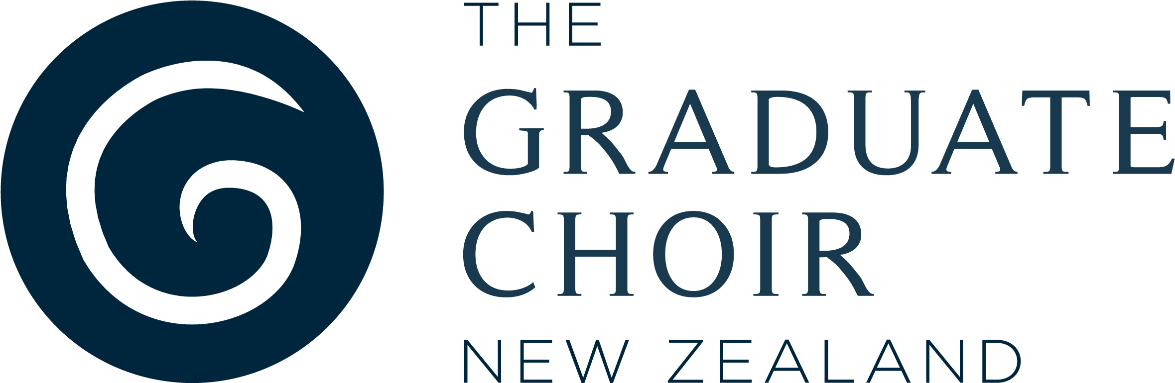 Tgcnz New Koru Logo Navy No Gradient 300dpi - Choir (2480x900), Png Download