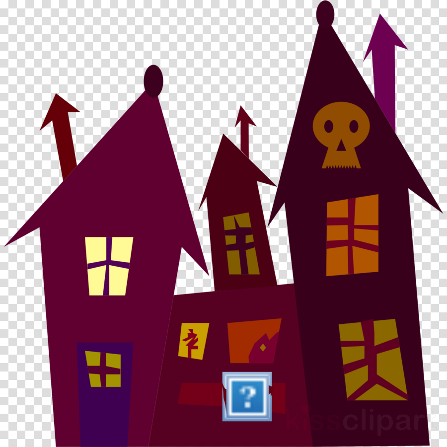 Haunted House Clipart Spooky House Haunted House Clip - Clip Art (900x900), Png Download