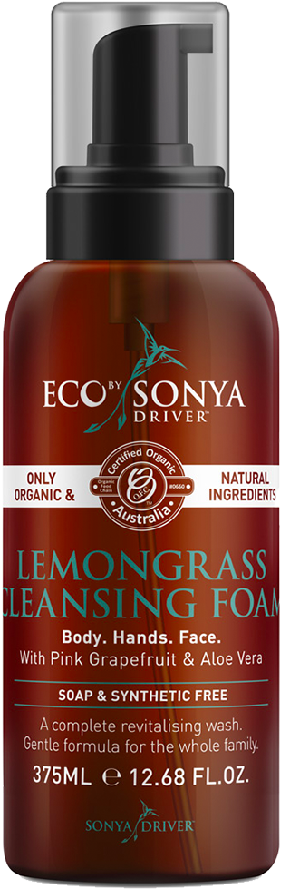 Foaming Body Wash V=1483048608 - Eco Tan Eco By Sonya Lemongrass Cleansing Foam (1000x1000), Png Download