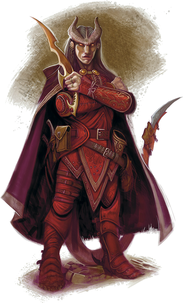 The Daring Courtier Makes A Scandalous Stir, With Eyes - Male Tiefling (640x1066), Png Download
