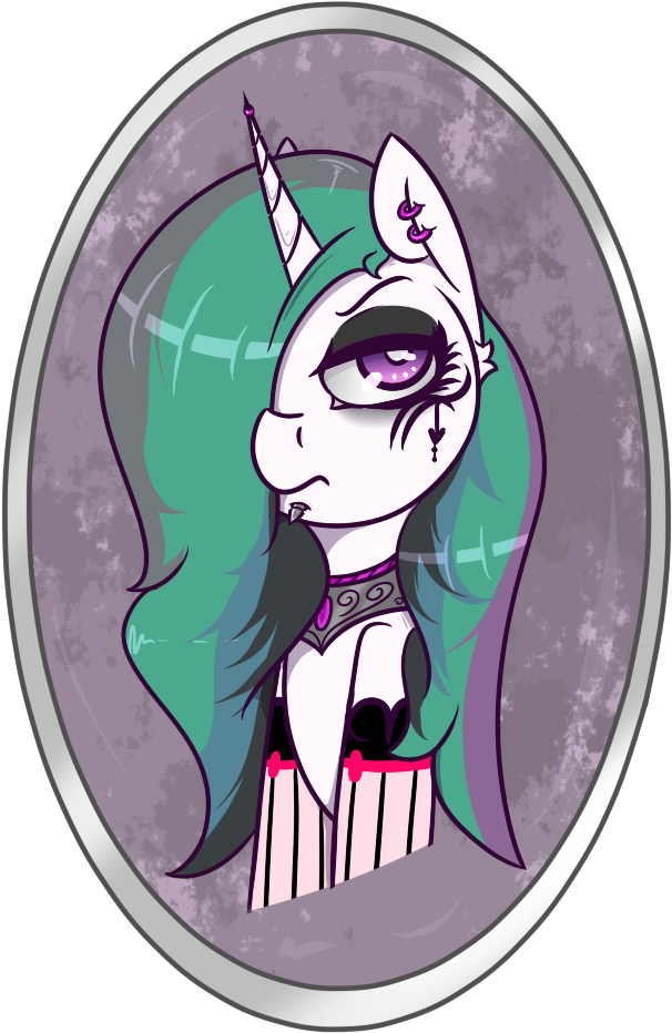 Lazerblues, Clothes, Ear Piercing, Goth, Gothlestia, - Cartoon (626x1000), Png Download