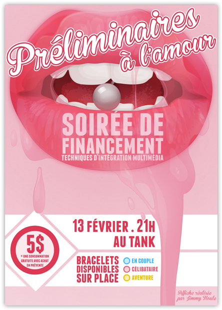 Lips, Piercing And « Saliva » - Flyer (500x630), Png Download