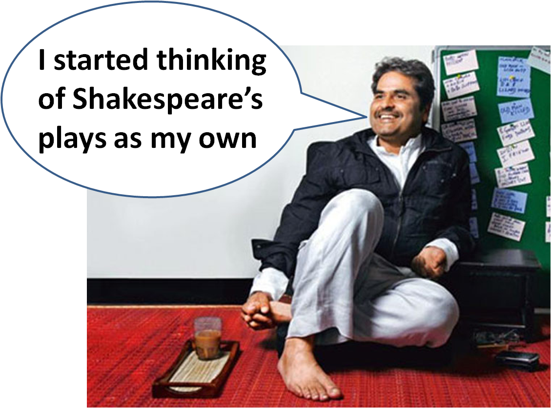 Vishal Shakespeare Shakespeare Ka Badla - Vishal Bhardwaj (1129x836), Png Download