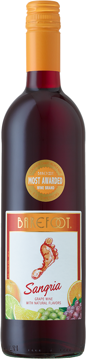 Sangria - Barefoot Sangria (473x1200), Png Download