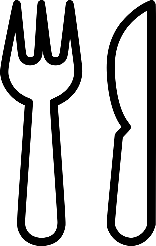 Fork Knife Comments - Hotel (624x980), Png Download