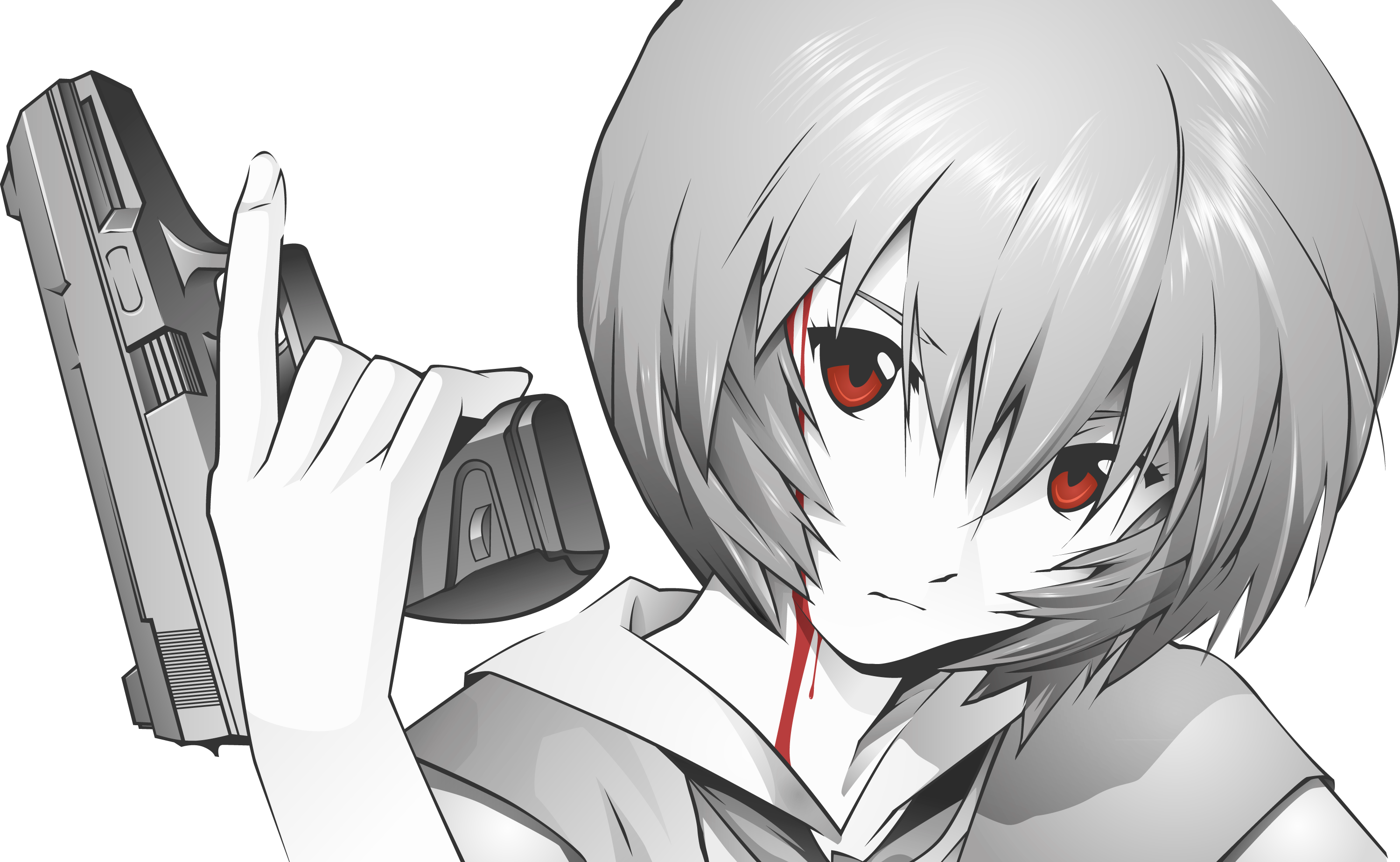 View Rei Ayanami , - Neon Genesis Evangelion (3000x1846), Png Download