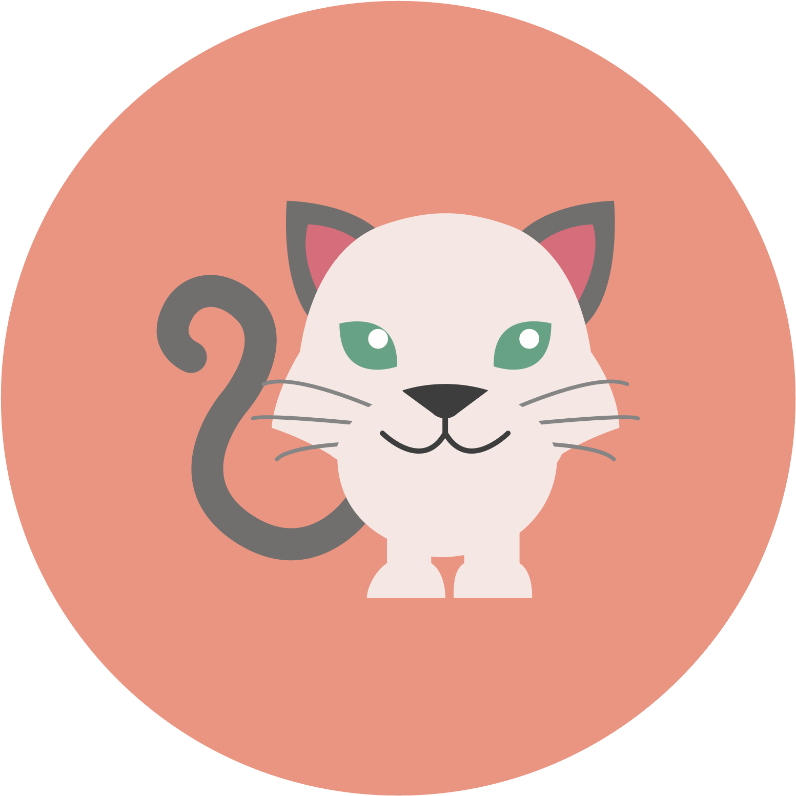 This Is A Picture Of A Cat With Three Legs - Captain Scoop (1600x1600), Png Download