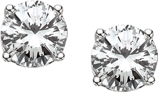 Gcst75-02w - Earrings (570x570), Png Download
