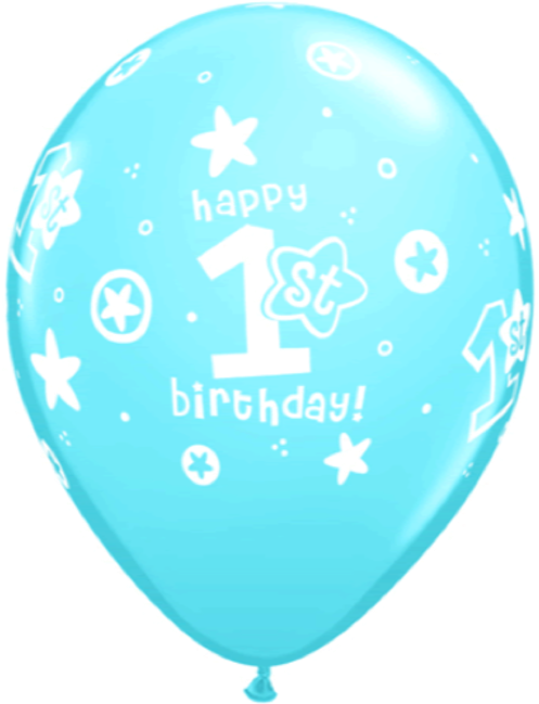 1st Birthday Circle Stars - Birthday (650x650), Png Download