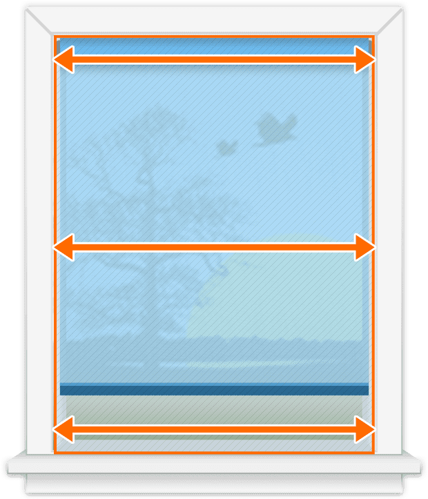 Step 1 Measure The Width Of The Window Opening In Three - Window (800x800), Png Download