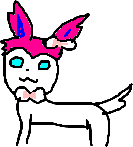 Sylveon - Drawing (1020x608), Png Download