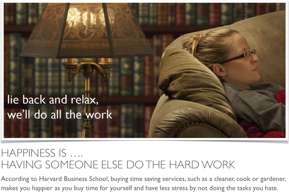 Having Someone Else Do The Hard Work - Aunt Jessica Cares (946x632), Png Download