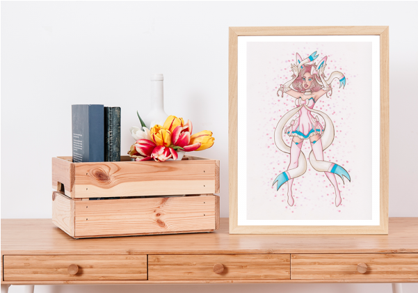 Original Magical Girl Sylveon - Poster (600x600), Png Download