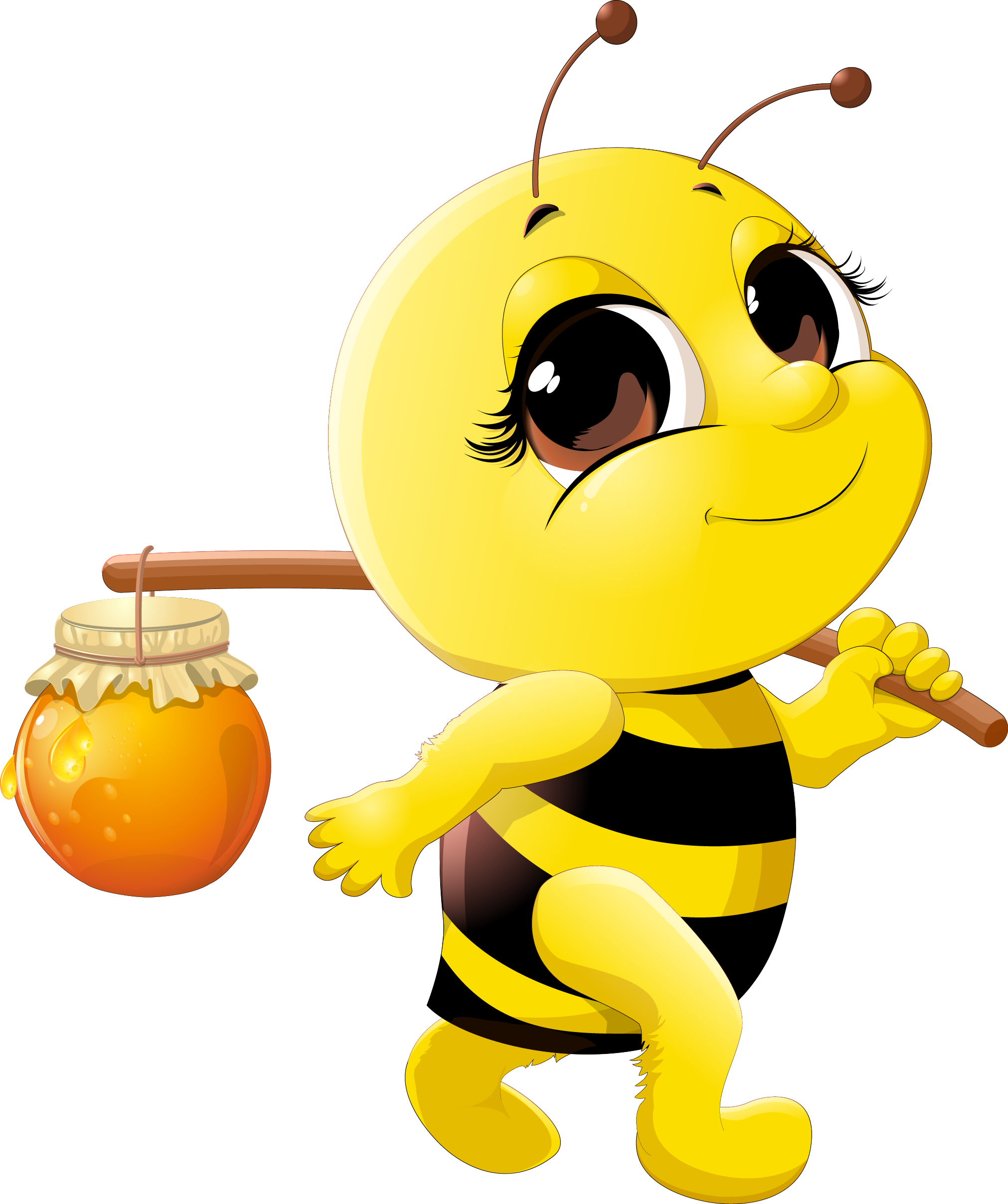 Cute Honey Bee Png Jpg Free Stock - My Life As A Honey Bee (2022x2416), Png Download