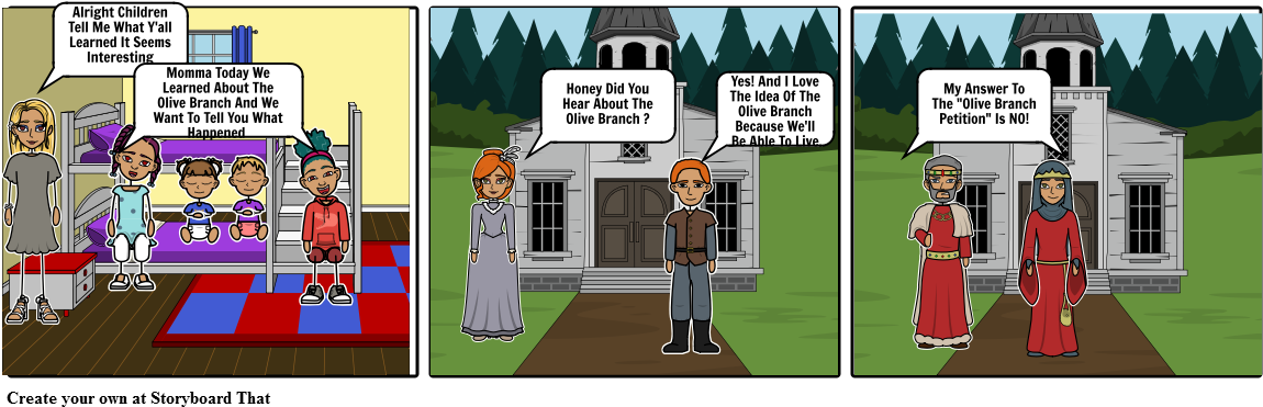Olive Branch - Cartoon (1164x385), Png Download