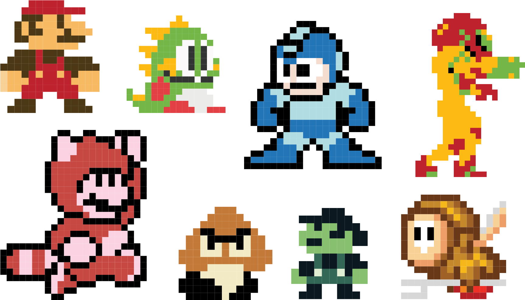 0 1509108784472 Characters - Megaman 8 Bit (1920x1080), Png Download
