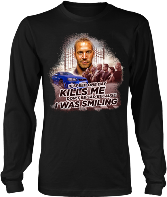 Paul Walker - 39 Years Birthday T Shirt (690x690), Png Download