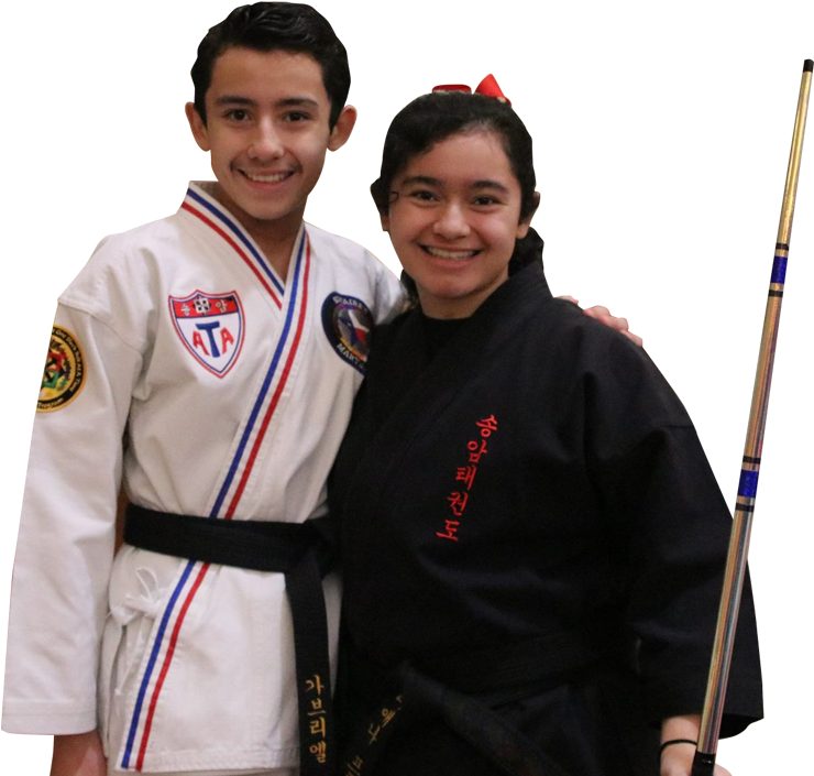 Brother And Sister In Karate Uniforms - Japanese Martial Arts (922x704), Png Download