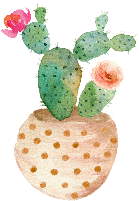 Happy Mother's Day Cactus (480x700), Png Download
