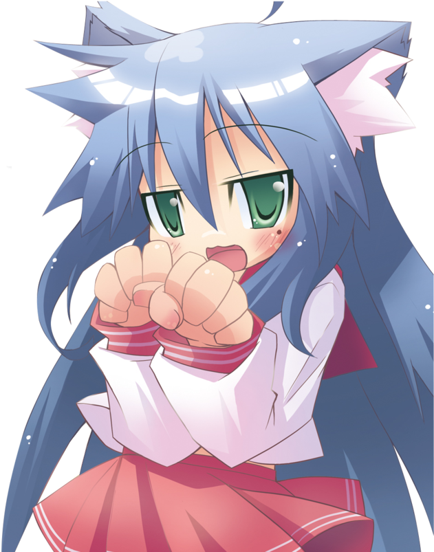Comments - Konata Neko (662x802), Png Download