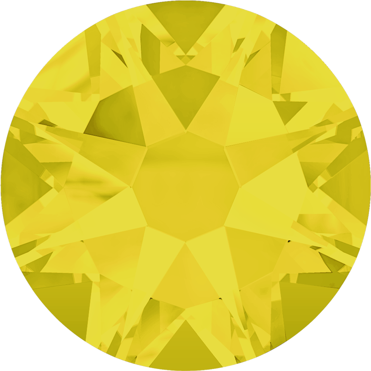 Swarovski 2088 Xirius Flatback Rhinestones Ss20 Yellow - Swarovski Citrine (900x900), Png Download