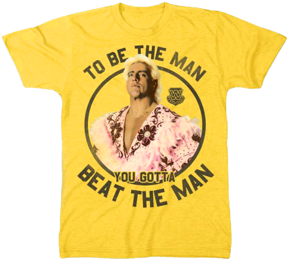 Beat The Man Ric Flair Shirt Wrestling Shirts Png Vintage - Ric Flair T Shirt (1000x898), Png Download