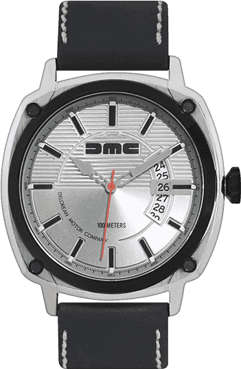 Buy Alpha Dmc Silver Watch - Delorean Watch (638x536), Png Download