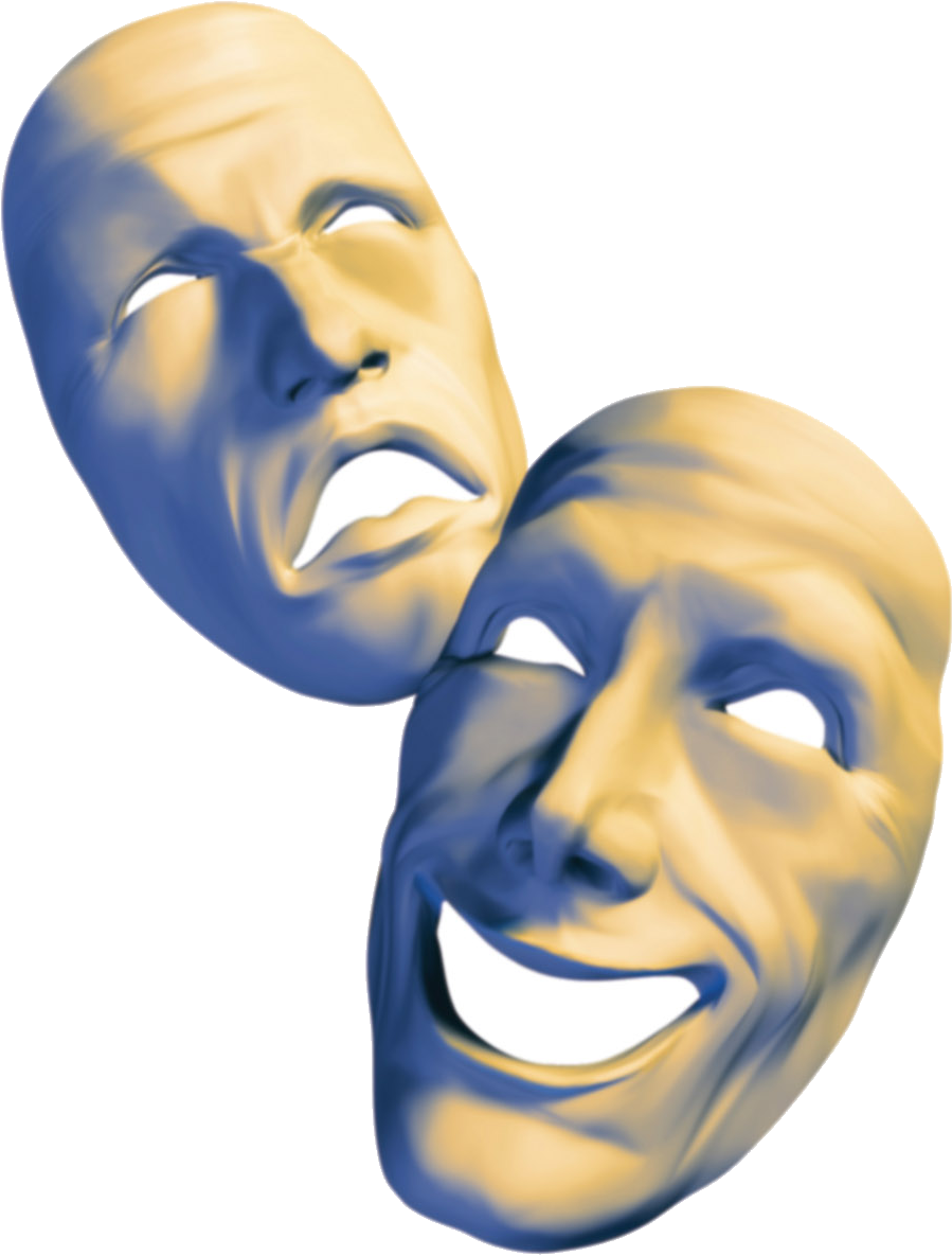 Free Download Clip Art - Greek Theatre Masks Png (1200x1600), Png Download