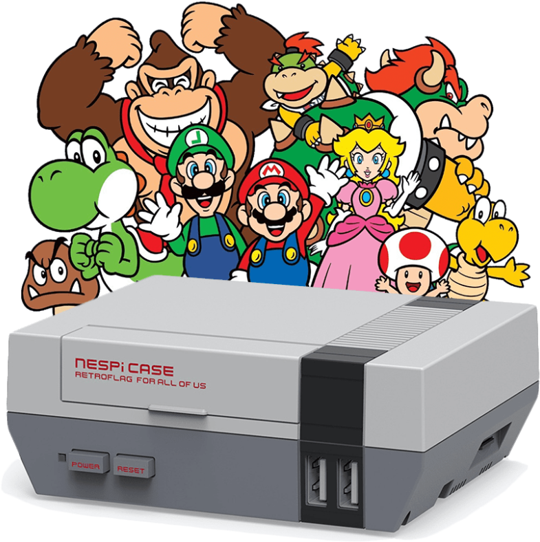 Rupture De Stock - Nespi Enclosure In Nes Design For Raspberry Pi Model (800x800), Png Download