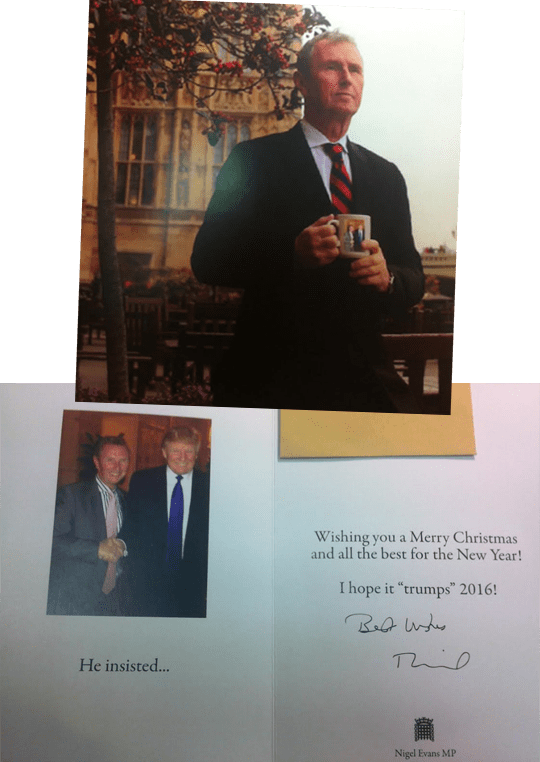 Nigel Evans Makes Christmas Great Again (540x762), Png Download
