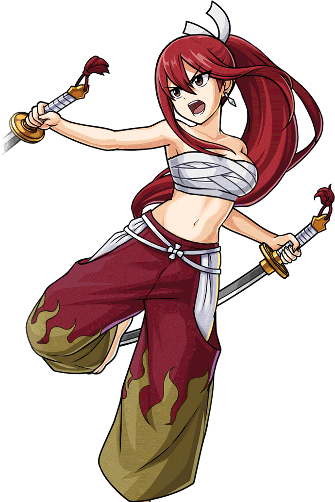 Story Character-erza Scarlet 004 Render - Erza Scarlet Manga Render (800x1200), Png Download