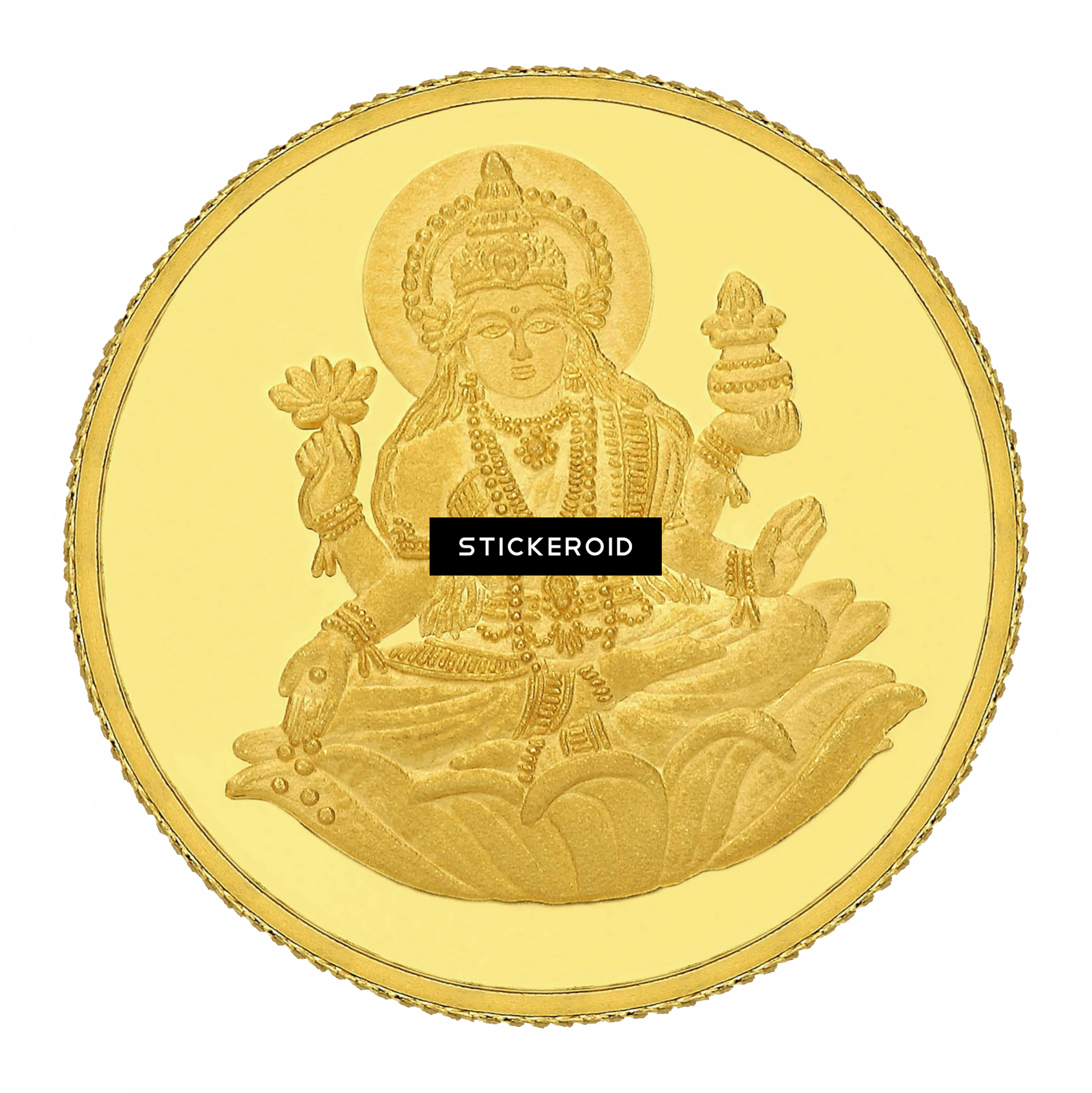 Lakshmi Gold Coin Coins - Silver Coin (1693x1694), Png Download