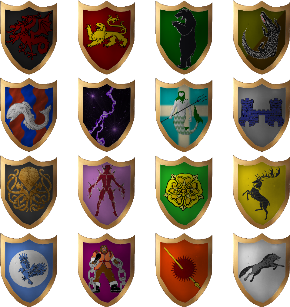 Here Are A Selection Of Gold Shields - House Baratheon (1024x1024), Png Download