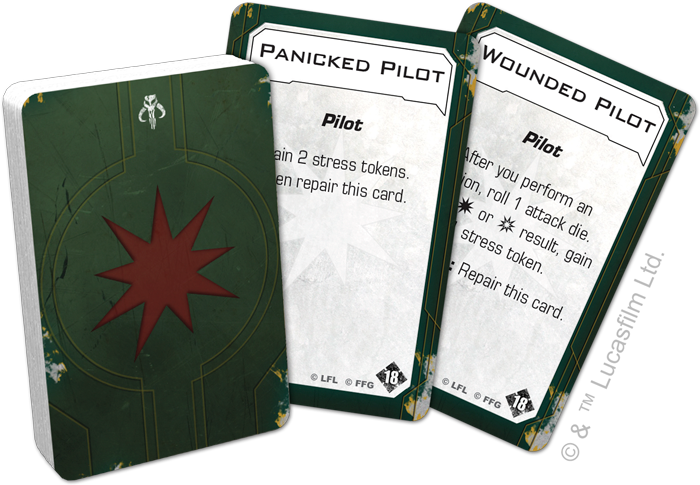 The Alternate Card Back Features The Skull-shaped Mandalorian (700x485), Png Download