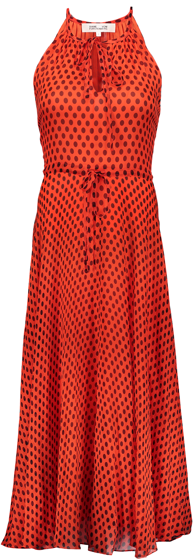 Key Hole Maxi Dress Dot Vermillion - Dress (1280x1920), Png Download