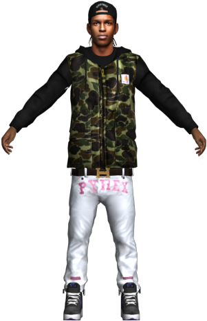 Image - Gta Sa Asap Rocky (640x480), Png Download