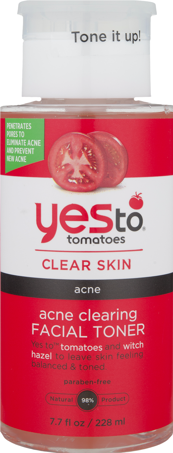 Yes To Tomatoes Clear Skin Acne Clearing Facial Toner, - Yes To Tomatoes Acne Daily Repair Treatment, 1.7 Fluid (1800x1800), Png Download