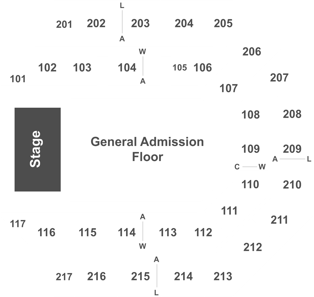 K Rock Centre Seating Chart (1050x980), Png Download