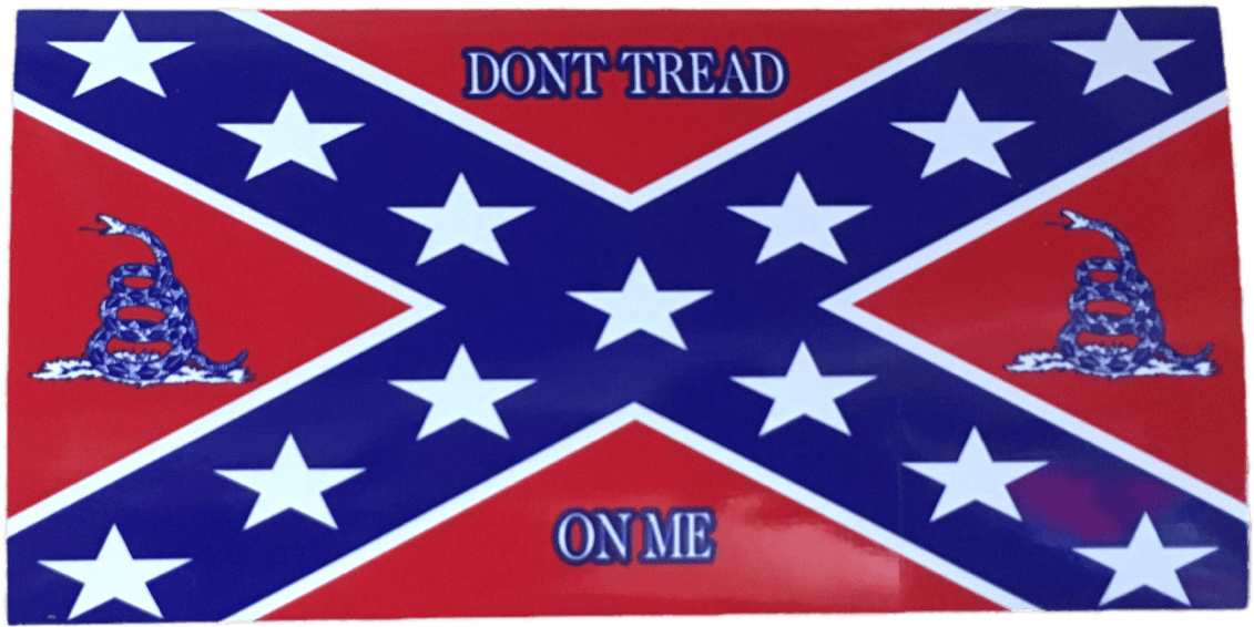Confederate Flag Don't Tread On Me Sticker - Rebel Flag (1920x1920), Png Download