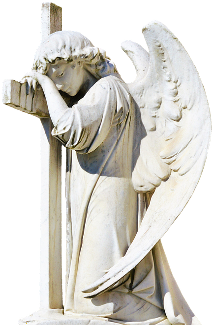 Angel, Sculpture, Statue, Angel Figure, Figure - Sculpture (740x720), Png Download