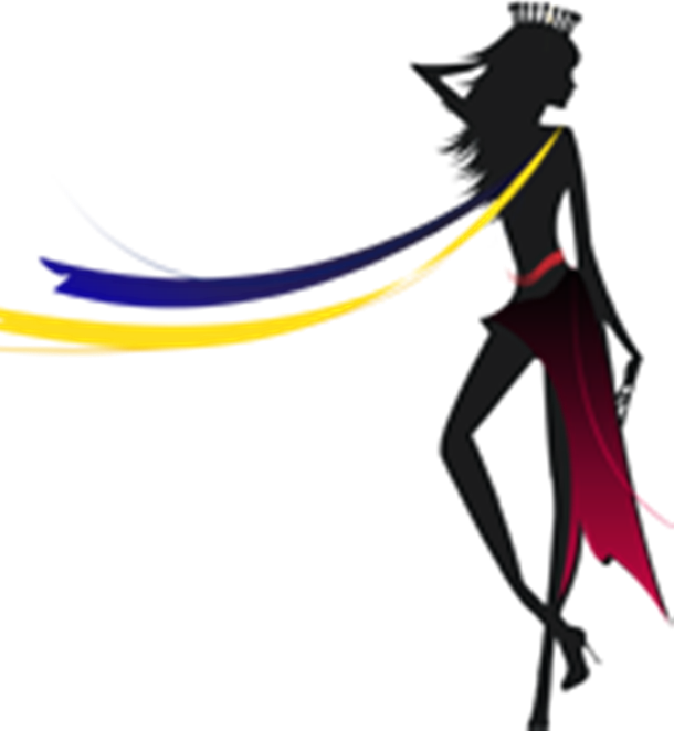 Beauty Queen Silhouette Png (610x662), Png Download