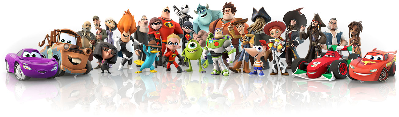 Disney Infinity All Figures (1304x384), Png Download