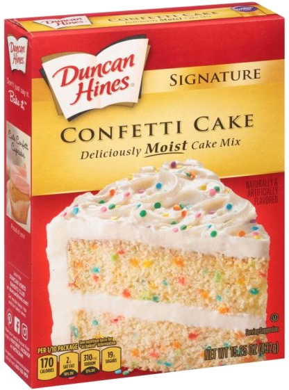 Birthday Confetti Cake Mix - Duncan Hines Confetti Cake (560x560), Png Download