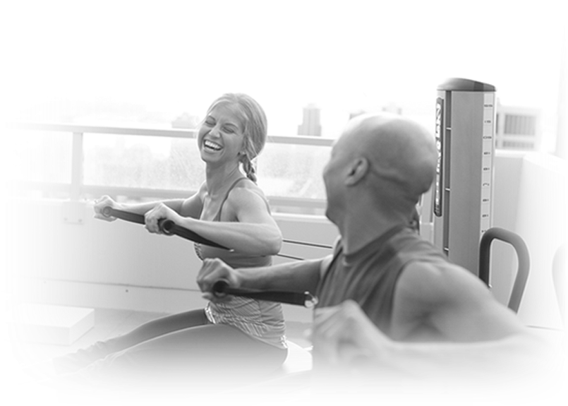Visit Total Gym > - Monochrome (931x603), Png Download
