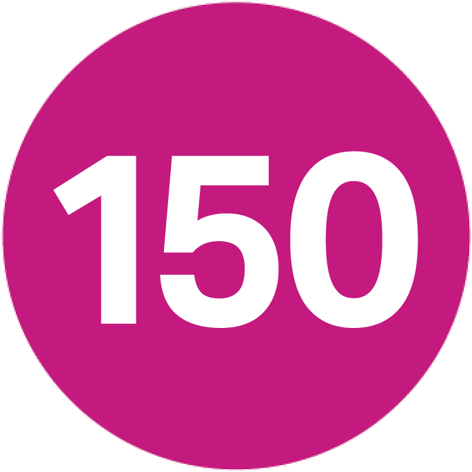 150 Years Of Experience - Circle (1000x1002), Png Download