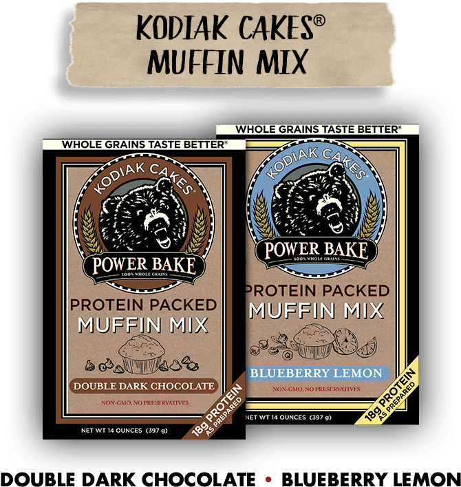 Kodiak Cakes Muffin Mix (935x709), Png Download