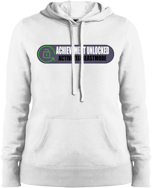 Beastmode Lst254 Sport-tek Ladies' Pullover Hooded - Boo Halloween T-shirt With Spiders And Witch Hat (600x600), Png Download
